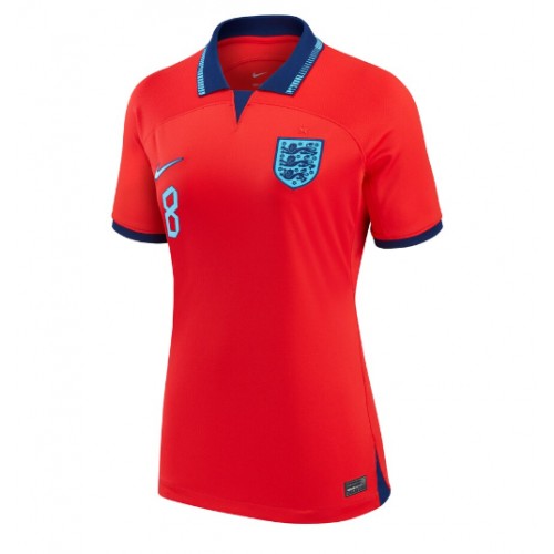 Maillot de foot Angleterre Jordan Henderson #8 Extérieur Femmes Monde 2022 Manches Courte